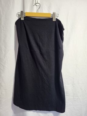 MATERNITY- Boob Design Black Pencil Skirt -pull Up, Size Large